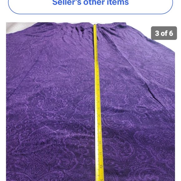 Coldwater Creek Purple Skirt Size 1X - Picture 5 of 6